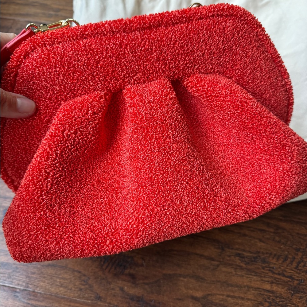 Themoire apricot clutch NWT